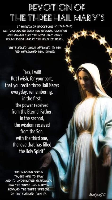 3 Hail Mary Novena Prayer To Mother Mary Mother Yuq