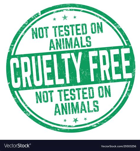 Cruelty Free Sign Or Stamp Royalty Free Vector Image