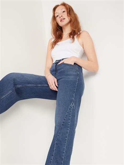 Official Quality Old Navy Extra High Rise Wide Leg Jeans Women