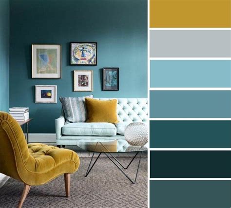 Image Result For Mustard Yellow Teal Bedroom Colour Schemes Good Living