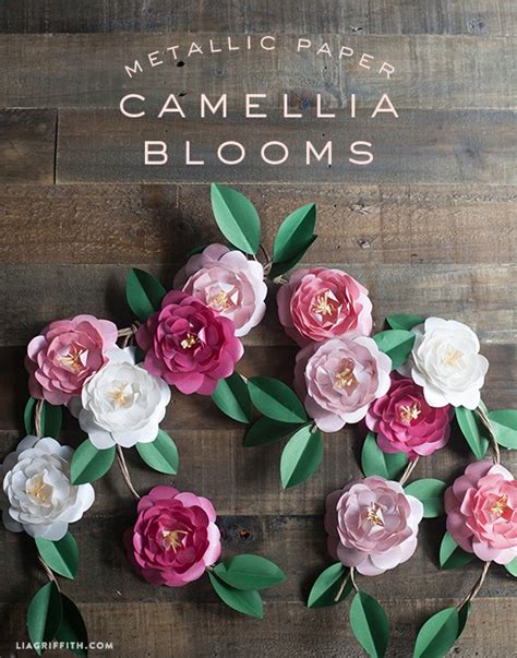 Make Gorgeous Camellia Blooms From Metallic Paper Paperpapers Blog