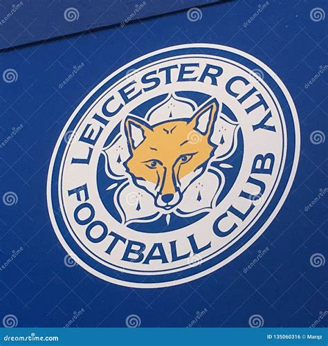 Leicester City Logo At Blue Background Editorial Photo Image Of