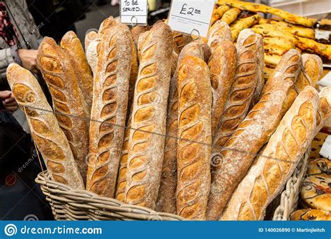 French Loaves For Sale Stock Photo Image Of Store Europe 140026890