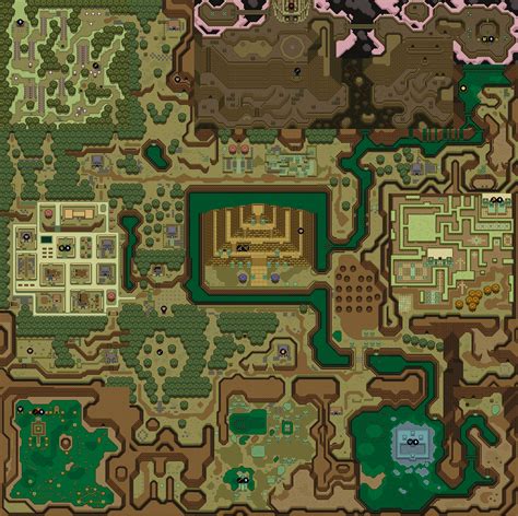 Link To The Past Dark World Map Map Vector