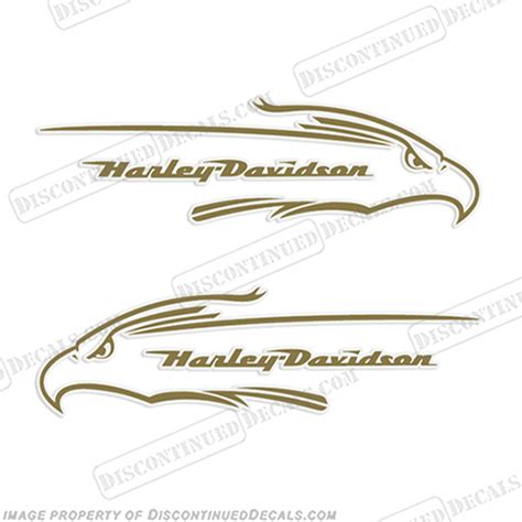 Harley Davidson Fxd Eagle Gas Tank Decals Set Of 2