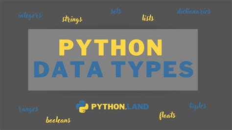 Python Data Types Python Land Tutorial
