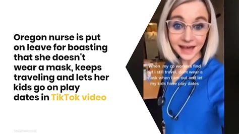 Nurse Ashley Grames Has Been Placed On Leave Over Tiktok Videos