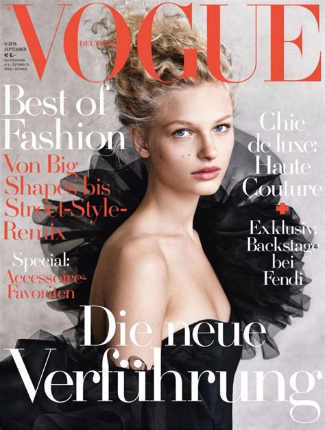 Vogue Germany September 2016 Cover Vogue Germany