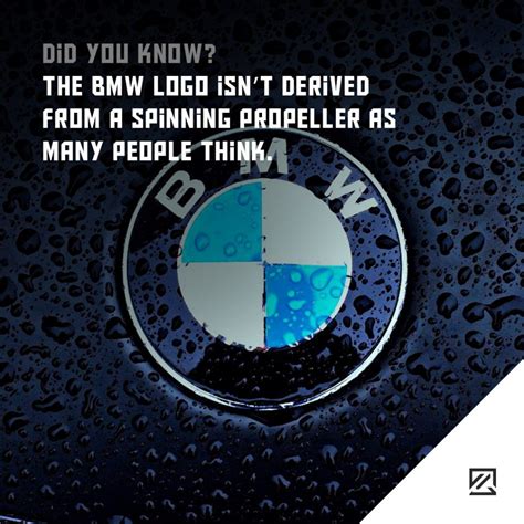 The Bmw Logo Isnt Derived From A Spinning Propeller As Many People