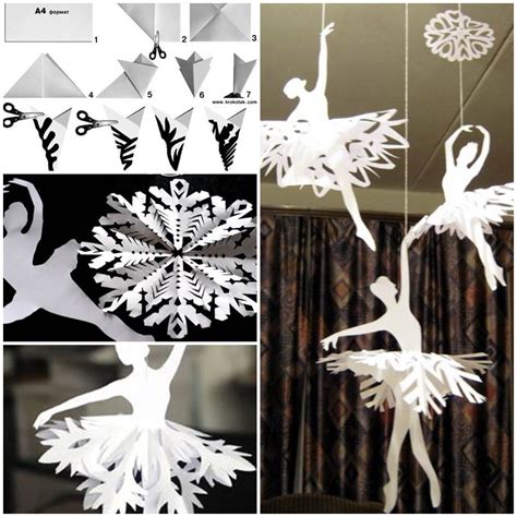 How To Make Snowflake Ballerinas How To Make Snowflakes Paper Crafts