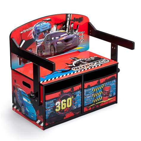 New Delta Children Disney Cars 3in1 Convertible Bench Desk Toy