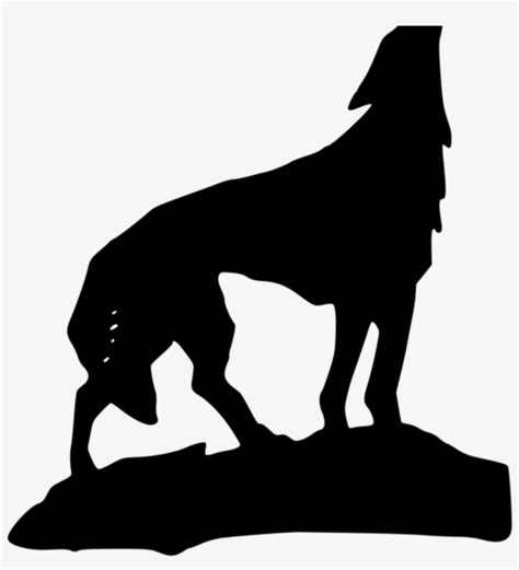 Howling Wolf Silhouette Png Clip Art Library