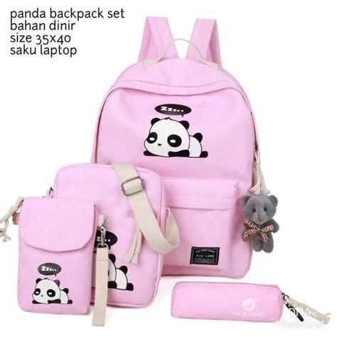 Jual Tas Sekolah Anak Panda Backpack 4in1 Di Lapak Grosir Tasdompet