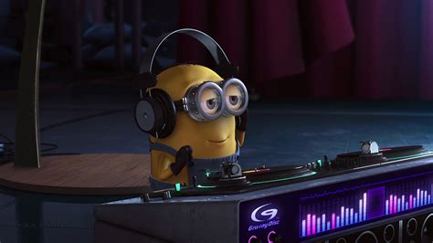 Photos Despicable Me 2 Headphones Dj Deejay Minions 1920x1080