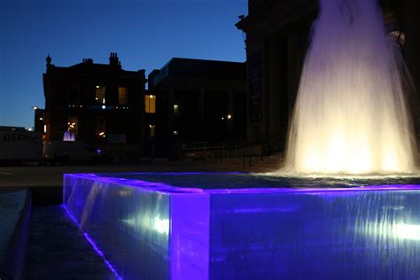 Barkers Pool Fountain Sheffield Acrylic And Led Lighting Led