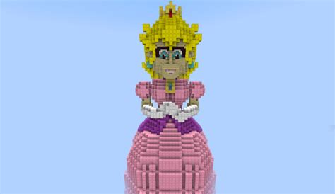 Statue Of Princess Peach In Minecraft View 2 By Bmaster4114 On Deviantart