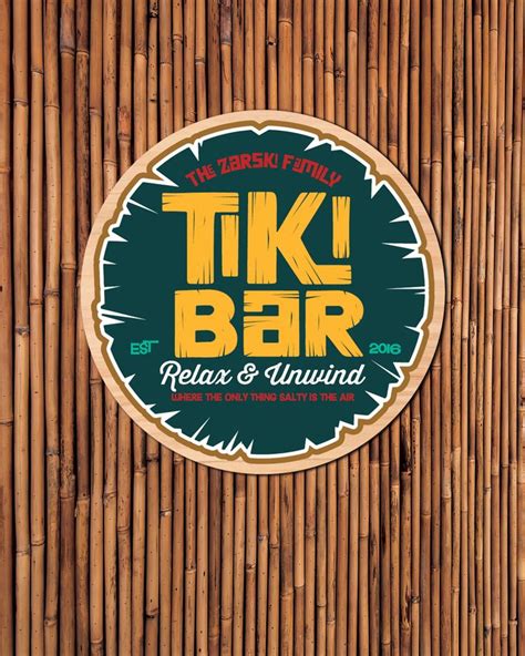 Personalized Tiki Bar Sign Tiki Bar Signs Tiki Bar Bar Signs