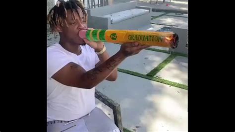 Juice Wrld Smoking A Fat Pencil Joint Youtube