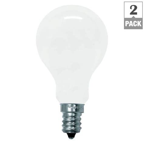 Ge 60 Watt Incandescent Soft White A15 Ceiling Fan Candelabra Base