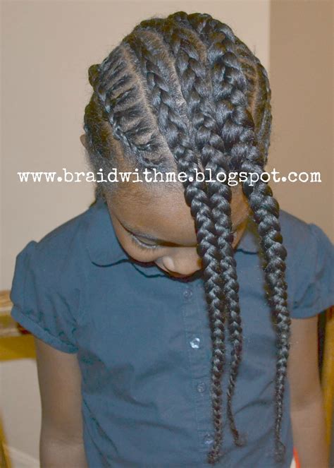 Braid With Me Protective Style Intricate Cornrows With Bangs On
