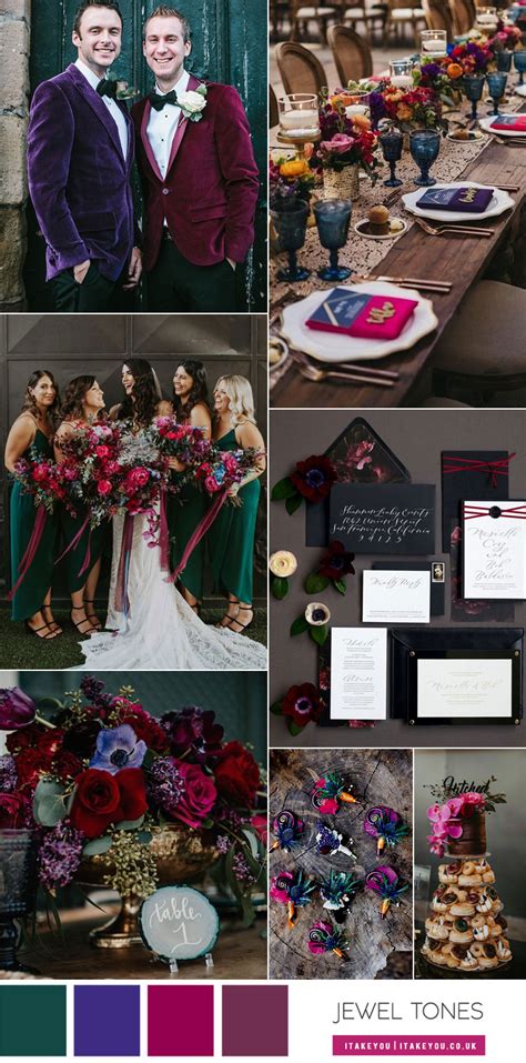 Jewel Tone Wedding Colours Jewel Tones Color Palette Itakeyou Ideas