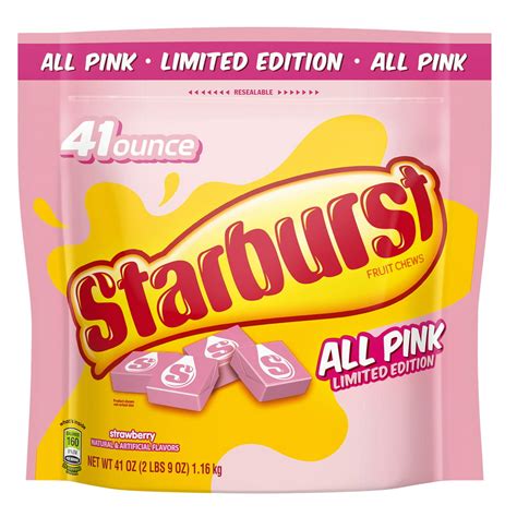 Starburst All Pink Fruit Chews Candy 41 Ounce
