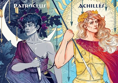 The Song Of Achilles An Art Print By Herbst Regen Achilles And Patroclus Achilles Greek