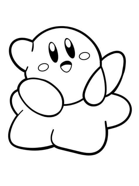Adorable Kirby Coloring Page Free Printable Coloring Pages For Kids