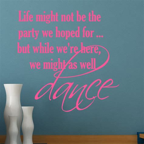 Might As Well Dance Religious Quote Wall Sticker Decal World Of