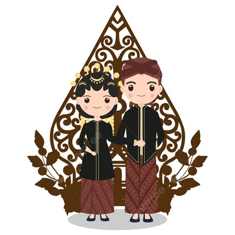 Pernikahan Jawa Pasangan Indonesia Vektor Free Download Pernikahan Jawa Undangan Jawa Kartun