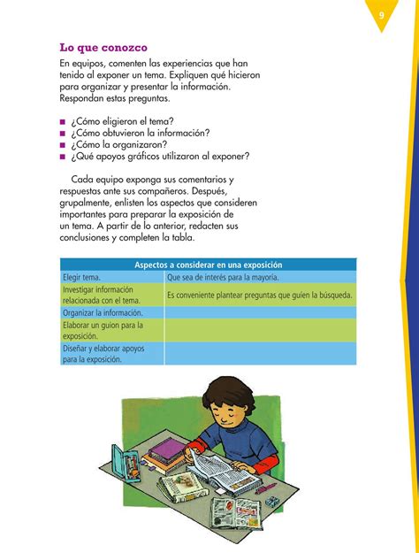 Libro para el alumno grado 4° libro de primaria. Español Cuarto grado 2016-2017 - Online | Libros de Texto Online | Página 9
