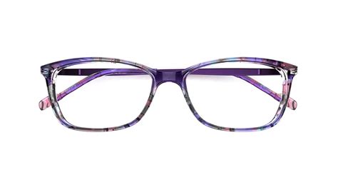 Specsavers Womens Glasses Saphire Blue Geometric Plastic Acetate