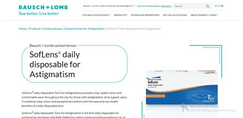 Bausch Lomb Soflens Daily Disposable For Astigmatism