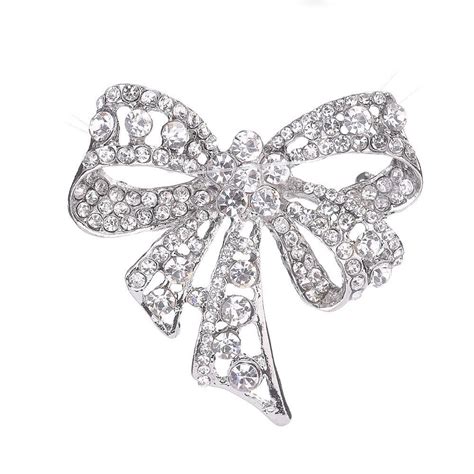 rhinestone bow tie brooch brooch rhinestone bow crystal brooch