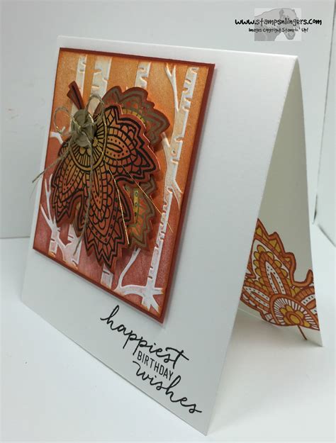 Stampin' Up! Lighthearted Leaves for the Happy Stampers Blog Hop! | Stamps - n - Lingers