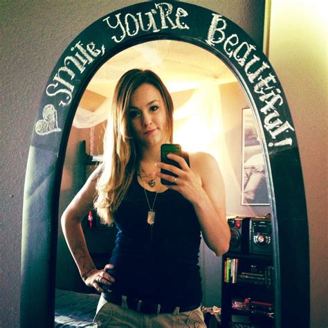 Chalkboard paint on a mirror. Daily reminder quote | Frames on wall, You're beautiful, Reminder ...