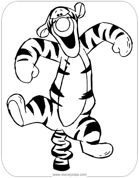 Image Result For Coloring Page Characters Tigger Winnie The Pooh