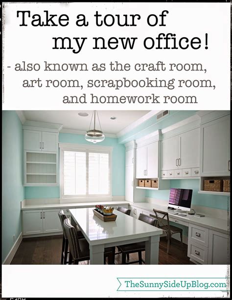 Take A Tour Of My New Office The Sunny Side Up Blog Craft Room