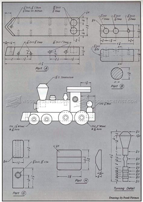 Wooden Toy Train Plans Woodarchivist