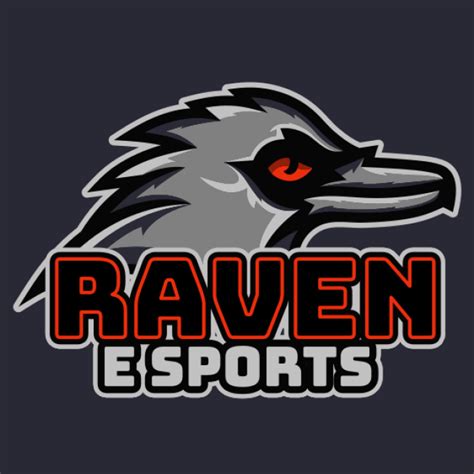Raven Mascot With Red Eyes Logo Template By