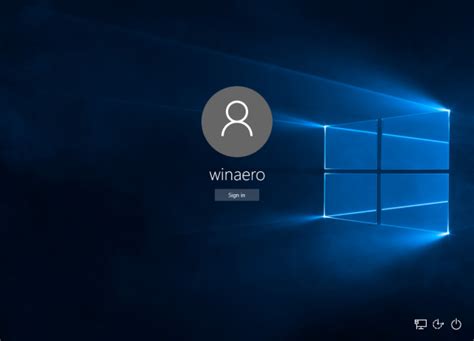 Отключить фоновое изображение экрана входа в систему в Windows 10 без