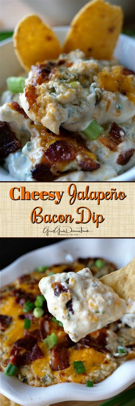 Cheesy Jalapeño Bacon Dip Bacon Dip Appetizer Recipes