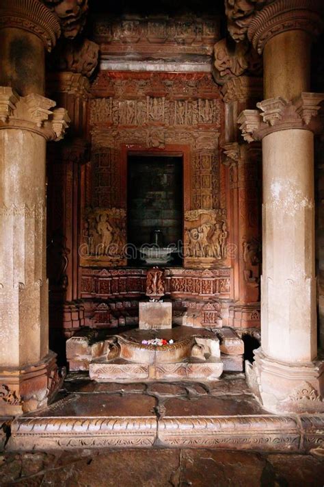 Interior Of Hindu And Jain Temples In Khajuraho Madhya Pradesh India