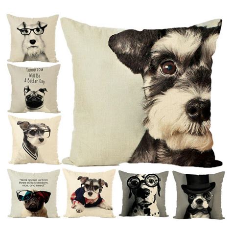 0 watchers28 page views0 deviations. Black Dogs Cushion Covers Cushion Cover Beige Linen Pillow ...