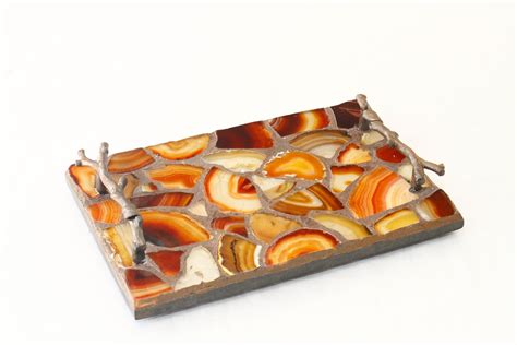 Pin by Jami Lyn Art on Geode Serving Trays | Geode serving tray, Serving tray, Mosaic art