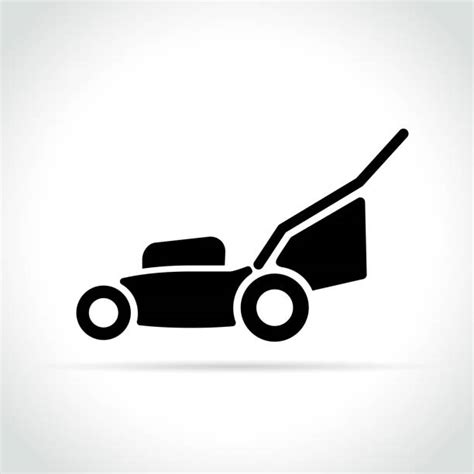 Silhouette Lawn Mower Clipart Black And White Goimages Net