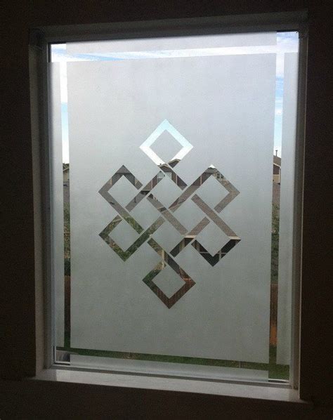 Frosted Glass Window Diy I Like This Pattern Frosted Window Diy