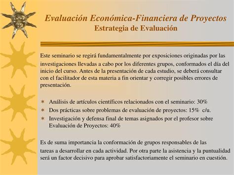 Ppt Evaluaci N Econ Mica Financiera De Proyectos Powerpoint