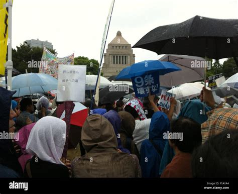 Tokyo Japan 30th August 2015 Tens Of Thousands Of People Gathered