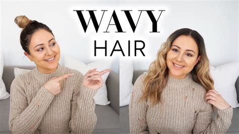 Easy Wavy Hair Tutorial How I Curl My Hair Youtube